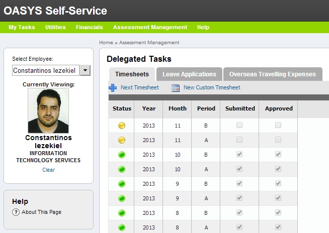 Delegated Tasks