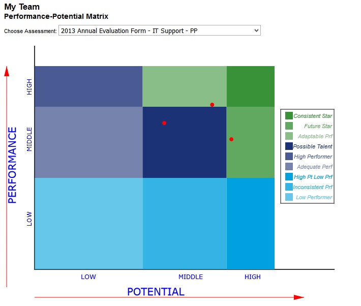 My Team - Performance Potential Matrix