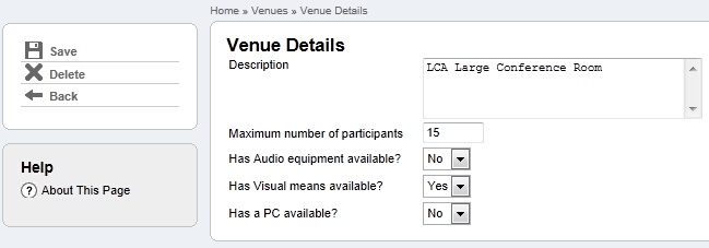 Venue details